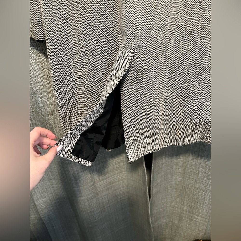 Merona Classic Gray Trench Coat - Picture 5 of 6